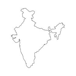 Dessin à colorier: Inde (Géographie et Lieux) #183995 - Coloriages à Imprimer Gratuits
