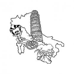 Dessin à colorier: Italie (Géographie et Lieux) #180517 - Coloriages à Imprimer Gratuits