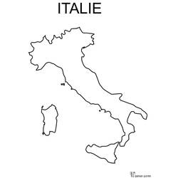 Dessin à colorier: Italie (Géographie et Lieux) #180530 - Coloriages à Imprimer Gratuits