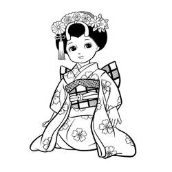 Dessin à colorier: Japon (Géographie et Lieux) #183927 - Coloriages à Imprimer Gratuits