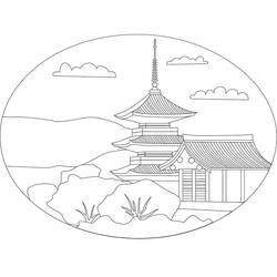 Dessin à colorier: Japon (Géographie et Lieux) #183944 - Coloriages à Imprimer Gratuits