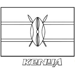 Dessin à colorier: Kenya (Géographie et Lieux) #190687 - Coloriages à Imprimer Gratuits