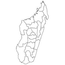 Dessin à colorier: Madagascar (Géographie et Lieux) #191650 - Coloriages à Imprimer Gratuits