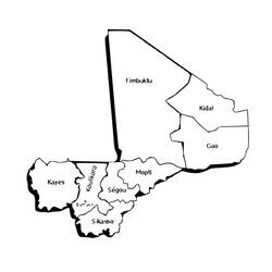 Dessin à colorier: Mali (Géographie et Lieux) #184090 - Coloriages à Imprimer Gratuits