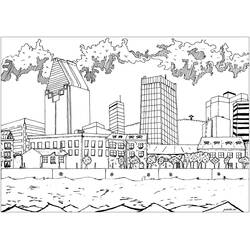 Dessin à colorier: Montréal (Géographie et Lieux) #194319 - Coloriages à Imprimer Gratuits