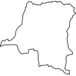 Dessin à colorier: République démocratique du Congo (Géographie et Lieux) #193378 - Coloriages à Imprimer Gratuits