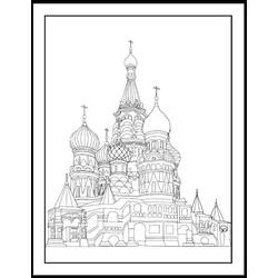 Dessin à colorier: Russie (Géographie et Lieux) #192547 - Coloriages à Imprimer Gratuits