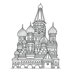 Dessin à colorier: Russie (Géographie et Lieux) #192548 - Coloriages à Imprimer Gratuits