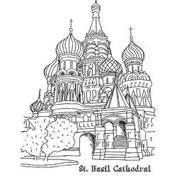 Dessin à colorier: Russie (Géographie et Lieux) #192549 - Coloriages à Imprimer Gratuits