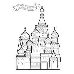 Dessin à colorier: Russie (Géographie et Lieux) #192550 - Coloriages à Imprimer Gratuits