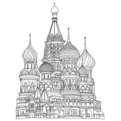 Dessin à colorier: Russie (Géographie et Lieux) #192556 - Coloriages à Imprimer Gratuits