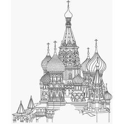 Dessin à colorier: Russie (Géographie et Lieux) #192565 - Coloriages à Imprimer Gratuits