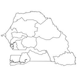 Dessin à colorier: Sénégal (Géographie et Lieux) #190701 - Coloriages à Imprimer Gratuits