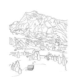 Dessin à colorier: Suisse (Géographie et Lieux) #183876 - Coloriages à Imprimer Gratuits