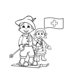 Dessin à colorier: Suisse (Géographie et Lieux) #183878 - Coloriages à Imprimer Gratuits