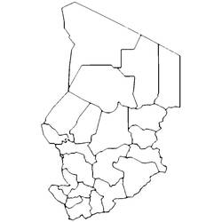 Dessin à colorier: Tchad (Géographie et Lieux) #191678 - Coloriages à Imprimer Gratuits