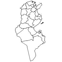 Dessin à colorier: Tunisie (Géographie et Lieux) #193965 - Coloriages à Imprimer Gratuits
