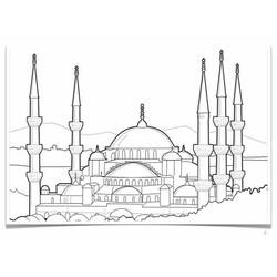 Dessin à colorier: Turquie (Géographie et Lieux) #190563 - Coloriages à Imprimer Gratuits