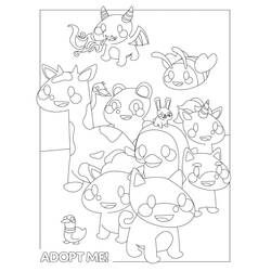 Dessins à colorier: Adopt Me - Coloriages à Imprimer Gratuits