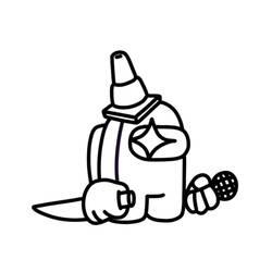 Dessin à colorier: Among Us (Jeux Vidéos) #171900 - Coloriages à Imprimer Gratuits