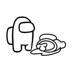 Dessin à colorier: Among Us (Jeux Vidéos) #171901 - Coloriages à Imprimer Gratuits