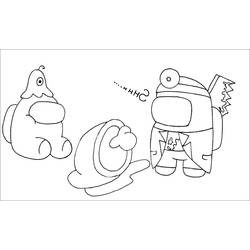 Dessin à colorier: Among Us (Jeux Vidéos) #171902 - Coloriages à Imprimer Gratuits