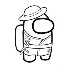 Dessin à colorier: Among Us (Jeux Vidéos) #171922 - Coloriages à Imprimer Gratuits