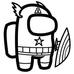 Dessin à colorier: Among Us (Jeux Vidéos) #171926 - Coloriages à Imprimer Gratuits