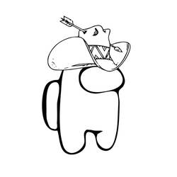 Dessin à colorier: Among Us (Jeux Vidéos) #171928 - Coloriages à Imprimer Gratuits