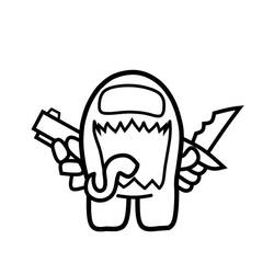 Dessin à colorier: Among Us (Jeux Vidéos) #171949 - Coloriages à Imprimer Gratuits