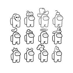 Dessin à colorier: Among Us (Jeux Vidéos) #171966 - Coloriages à Imprimer Gratuits