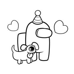 Dessin à colorier: Among Us (Jeux Vidéos) #171980 - Coloriages à Imprimer Gratuits