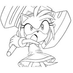 Dessin à colorier: Amy Rose (Jeux Vidéos) #184211 - Coloriages à Imprimer Gratuits