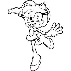 Dessin à colorier: Amy Rose (Jeux Vidéos) #184216 - Coloriages à Imprimer Gratuits