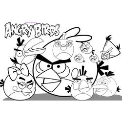 Dessin à colorier: Angry Birds (Jeux Vidéos) #25031 - Coloriages à Imprimer Gratuits