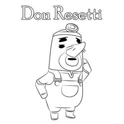 Coloriage Animal Crossing (Jeux Vidéos) #179108 à imprimer et colorier