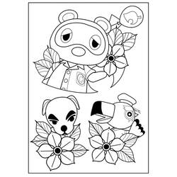Coloriage Animal Crossing (Jeux Vidéos) #179111 à imprimer et colorier