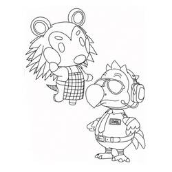 Coloriage Animal Crossing (Jeux Vidéos) #179115 à imprimer et colorier