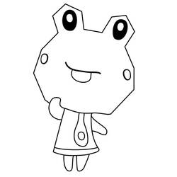 Coloriage Animal Crossing (Jeux Vidéos) #179122 à imprimer et colorier