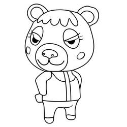 Coloriage Animal Crossing (Jeux Vidéos) #179124 à imprimer et colorier