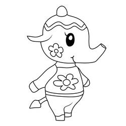 Coloriage Animal Crossing (Jeux Vidéos) #179125 à imprimer et colorier