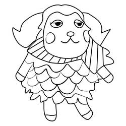 Coloriage Animal Crossing (Jeux Vidéos) #179126 à imprimer et colorier