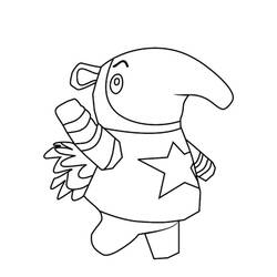 Coloriage Animal Crossing (Jeux Vidéos) #179137 à imprimer et colorier