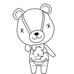 Coloriage Animal Crossing (Jeux Vidéos) #179146 à imprimer et colorier