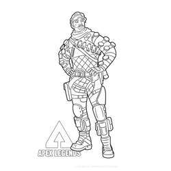 Dessin à colorier: Apex Legends (Jeux Vidéos) #184331 - Coloriages à Imprimer Gratuits