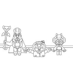 Dessin à colorier: Brawl Stars (Jeux Vidéos) #175456 - Coloriages à Imprimer Gratuits