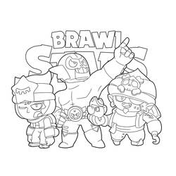 Dessin à colorier: Brawl Stars (Jeux Vidéos) #175458 - Coloriages à Imprimer Gratuits