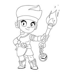 Dessin à colorier: Brawl Stars (Jeux Vidéos) #175459 - Coloriages à Imprimer Gratuits