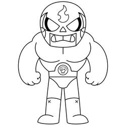 Dessin à colorier: Brawl Stars (Jeux Vidéos) #175472 - Coloriages à Imprimer Gratuits