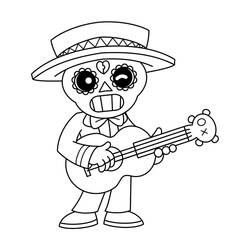 Dessin à colorier: Brawl Stars (Jeux Vidéos) #175487 - Coloriages à Imprimer Gratuits